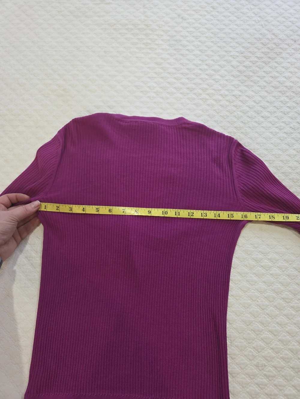 Tory Burch Simone Cotton Rib Knit Cardigan Fuschia Pink Logo Buttons Size XS